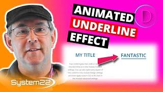 Divi Theme Animated Underline Effect 