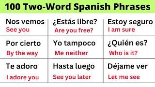 Two-Word Spanish Sentences | Start your Spanish Speaking with these Sentences!