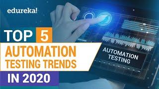 Top 5 Automation Testing Trends in 2023 | Automation Testing Training | Selenium Training | Edureka