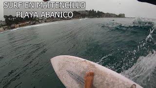 SURF en MAITENCILLO Playa ABANICO sector SUR - POV  CHILE