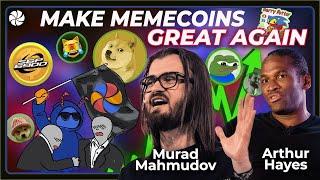 Memecoins, Macro, And AI with Crypto Billionaire Arthur Hayes & Murad Mahmudov