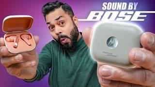 moto buds & buds+ Unboxing & First Look  46dB ANC, Wireless Charging, Sound By Bose @₹7,999*!?