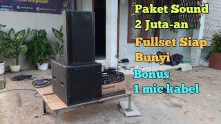 PAKET SOUND MINIMALIS CUMA 2 JUTA-AN SUDAH KOMPLIT SIAP BUNYI