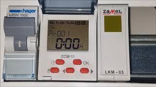 HOW TO SET DIGITAL PROGRAMMABLE TIME RELAY WEEKLY 230 VAC 16A TYPE: ZCM-11