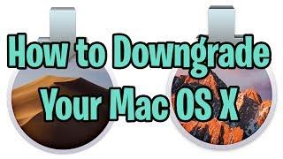 How to Downgrade Mac OS X to an older version