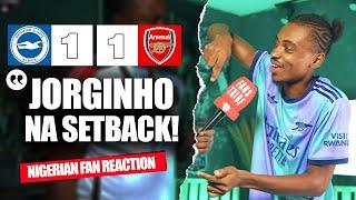 BRIGHTON 1-1 ARSENAL (Ade -NIGERIAN FAN REACTION) - Premier League 2024 -2025