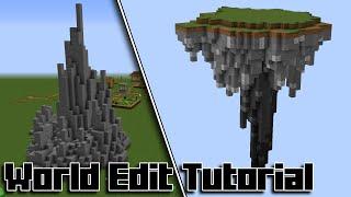 How to Make Floating Islands Using Worldedit! - Minecraft Worldedit Tutorial