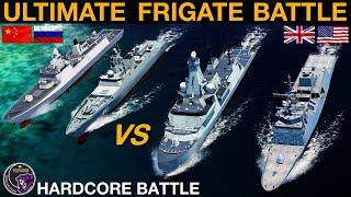 Constellation & Type 26 Frigates vs Type 054B & Gorshkov Frigates (Naval Battle 130) | DCS