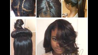 London Girl gets 1/2 Vixen Sew in w/ Silkbase Closure ! Best Los Angeles Hair "Stylist Lee"