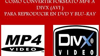 como convertir videos mp4 a divx