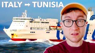 28 hours on a FERRY from Europe to Africa (rough)