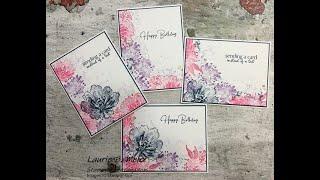 Flowing Flowers - One Sheet Wonder Cards!