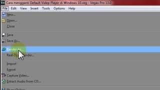 Cara Render Project di Sony Vegas kualitas HD 1080p