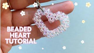 How to make Beaded Heart, Step By Step Tutorial, DIY