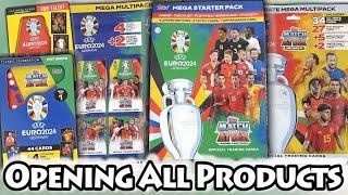 Opening EVERY MATCH ATTAX EURO 2024 Product | *NEW* Update Multipack & Tins | Match Attax Euro Guide