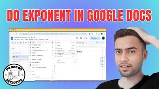 How to Do an Exponent in Google Docs