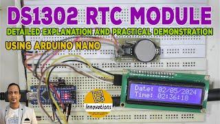 DS1302 Real Time Clock (RTC) Module - Detailed Explanation and Interfacing with Arduino & I2C LCD