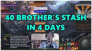 [PoE] 40 Brother's Stashes in 4 days - Stream Highlights #596