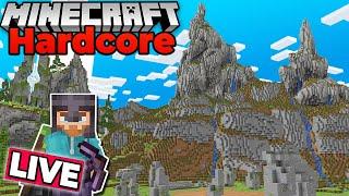 MOUNTAIN BUILDING in HARDCORE Minecraft 1.19 Survival Let's Play