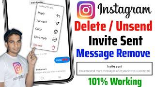 how to unsend invite message on instagram | instagram invite message delete | invite sent delete