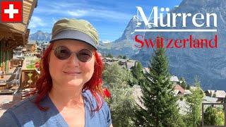 Beautiful mountain village Mürren in Switzerland 4K