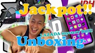 Unboxing Lazada Mystery BOX!! Iphone!! JAckpot!!!