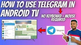 How to use Telegram App in Android TV || Very easy method || #androidtv