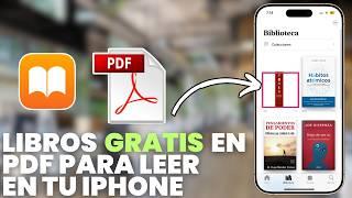 Como Descargar Libros en PDF para Leer en iPhone [GRATIS] 