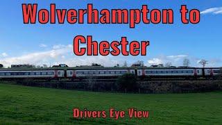 Wolverhampton to Chester -  DRIVER'S EYE VIEW