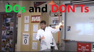 The DOs and DON'Ts of Lab Safety (Funny)