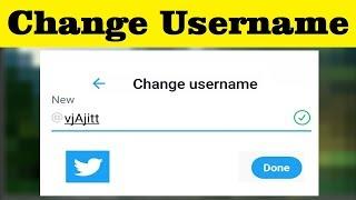 How To Change Twitter User Name In Android Mobile