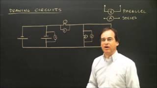 Drawing Electric Circuits With Volt Meters and Ammeters