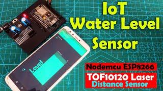 IoT Water Level Sensor Using ESP8266 Nodemcu, TOF10120, and Blynk, Water Level Monitoring
