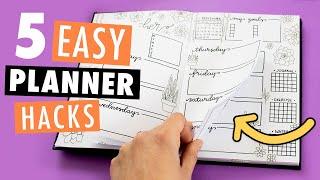 5 DIY PLANNER IDEAS - How to Organize, Decorate & Customize Your Planner