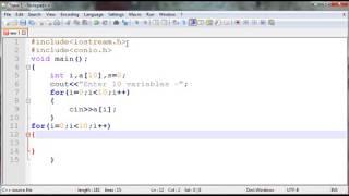 C++ Program to input 10 numbers and print their sum using Array