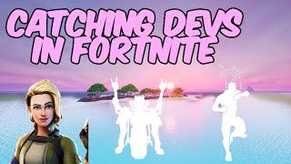 Catching Dev accounts in Fortnite!