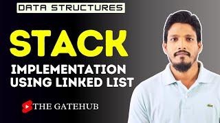 Stack implementation using linked list |  Data Structures