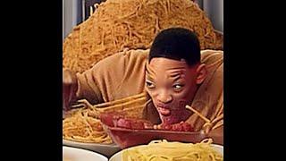 Will Smith eating Spaghetti and Meatballs