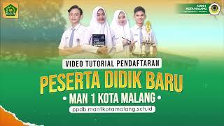 Tutorial Pendaftaran PPDB Jalur Prestasi di MAN 1 Kota Malang