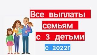 Все выплаты на 3 ребенка с 2022 г.