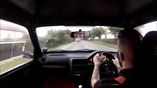 106 Gti Track Car In Car B-Lane Drive Go Pro 1080p