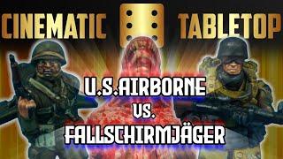 US Airborne vs. Fallschirmjäger [Konflikt '47 Battle Report] | Cinematic Tabletop