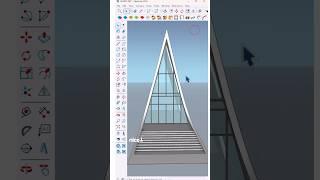 How to create a non-symmetric window by using Lattice Maker plugin in SketchUp?#nicetower #architect