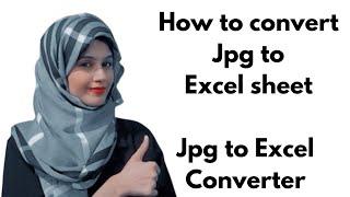 How to convert jpg to excel sheet  || jpg tp excel converter || jpg to excel