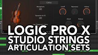 Logic Pro X - Studio Strings + Articulation Sets (MORE REALISTIC STRINGS!)