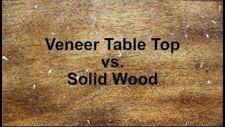 HOW TO REPAIR DAMAGED VENEER ON A TABLE TOP | $5 Farmhouse Project