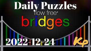 Flow Free Bridges - Daily Puzzles - 2022-12-24 - December 24th 2022
