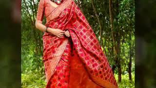 Weaving patola silk saree