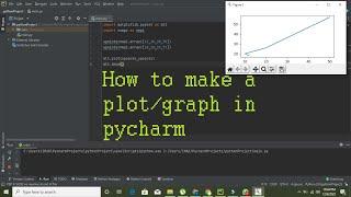 how to make a plot in python | how to draw/make a graph in pycharm