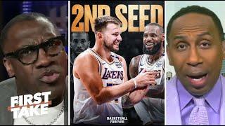 FIRST TAKE | "SCAREST DUO IN NBA" - Stephen A. & Shannon on Lakers beat Clippers to move 2nd-seed